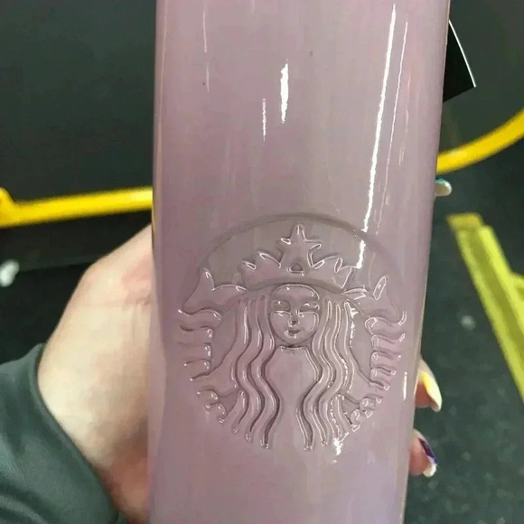 Starbucks Pink Frosted Glass Bottle Summer 2021 - Picture 2 of 2